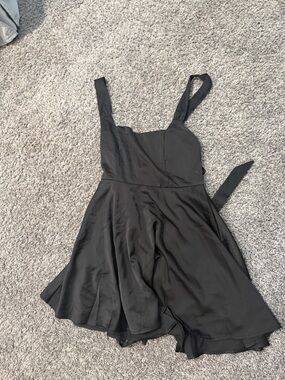 Lulu's Black Sleeveless Mini Fit & Flare Dress